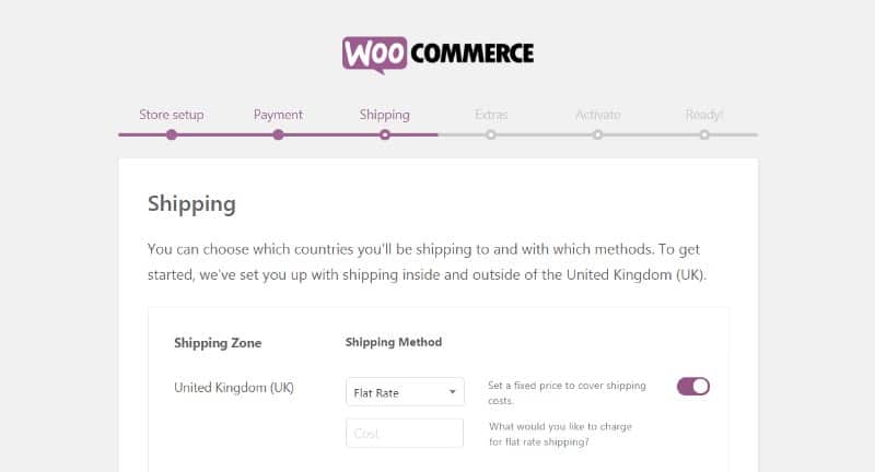 Configuration of your online store shipping options