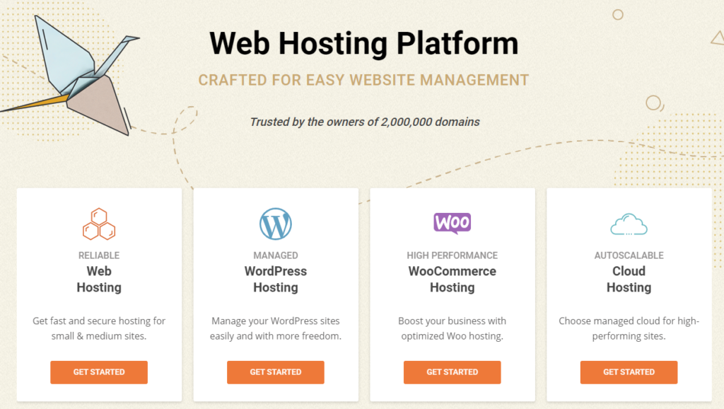 SiteGround hosting packages for webhosting