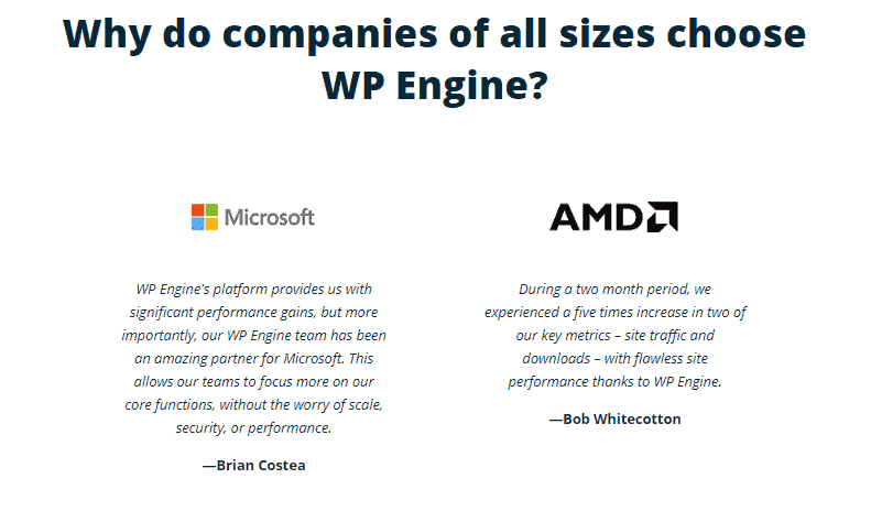 WP Engine WordPress Hosting Solution for Enterprises
