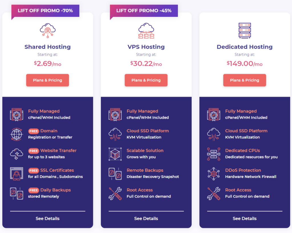 HostArmada Webhosting Services and Pricing
