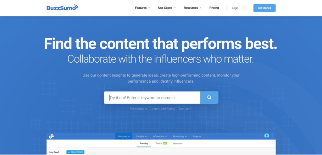 buzzsumo backlink checker tool