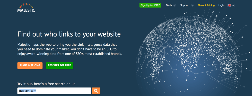 majestic backlink checker tool